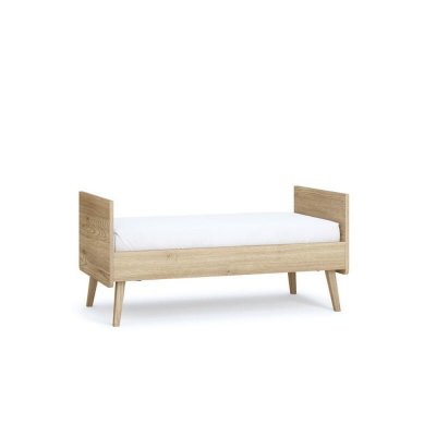 Lit bébé évolutif 70 x 140 cm vintage fresh chêne/sable beige