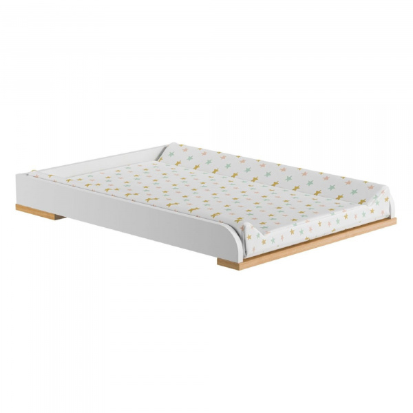 Plan à langer blanc et bois nature Vox