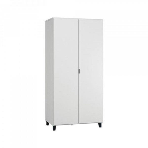 Chambre bébé trio lit 70x140 + commode + armoire blanc simple Vox