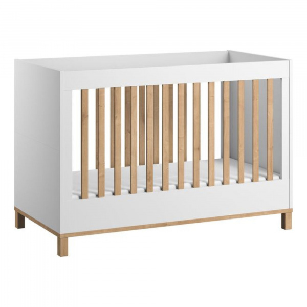 Chambre bébé duo lit 70x140 + commode blanc altitude Vox