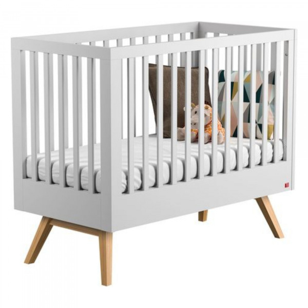 Chambre bébé duo lit 60x120 + commode blanc nautis Vox
