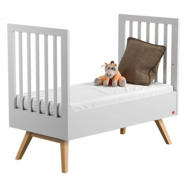 Chambre bébé duo lit 70x140 + commode + armoire blanc nautis Vox