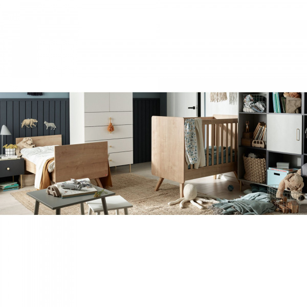 Lit 70x140 bois vintage Vox