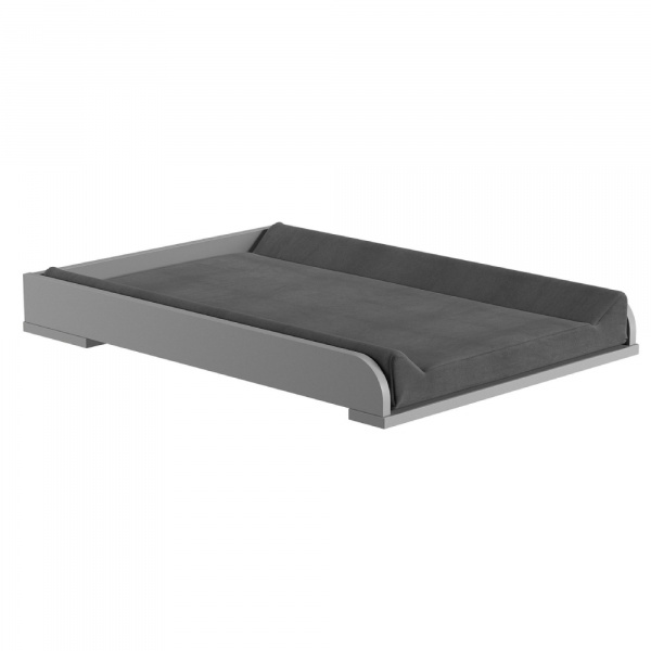 Plan à langer gris clair et bois nautis Vox