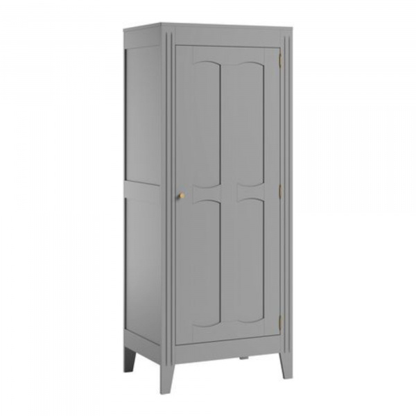 Armoire 1 porte gris clair milenne Vox