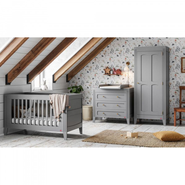 Armoire 1 porte gris clair milenne Vox