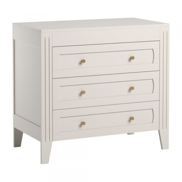 Chambre bébé duo lit 70x140 + commode blanc milenne Vox