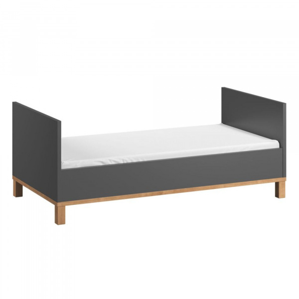 Lit 70x140 graphite et bois altitude Vox