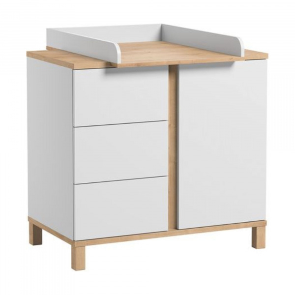 Plan à langer blanc et bois altitude Vox