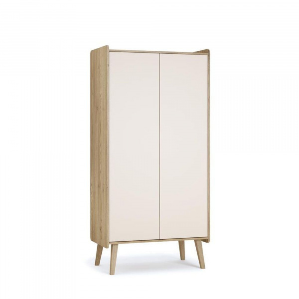 Chambre duo vintage fresh beige lit 70x140 cm + commode Vox