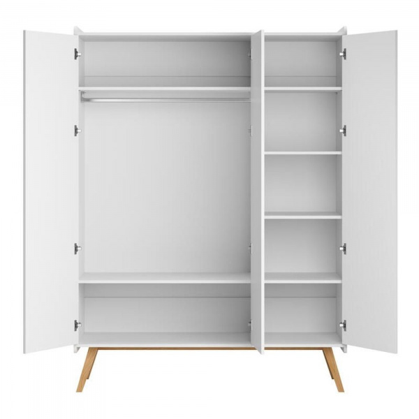 Armoire 3 portes vintage blanc Vox