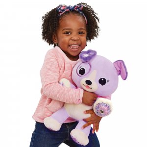 Peluche d'activité violette, mon amie pattes magiques Vtech