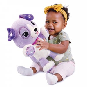 Peluche d'activité violette, mon amie pattes magiques Vtech