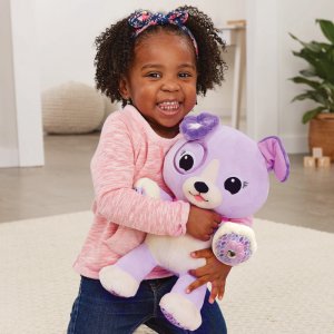 Peluche d'activité violette, mon amie pattes magiques Vtech