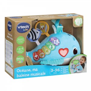 Peluche d'activité océane, ma baleine musicale Vtech