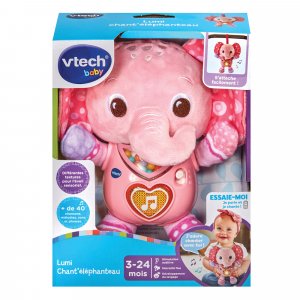 Peluche musicale lumi chant'éléphanteau Vtech