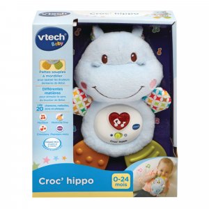 Peluche musicale croc'hippo bleu Vtech
