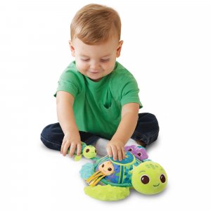 Peluche d'activité juju, maman tortue éveil des sens Vtech