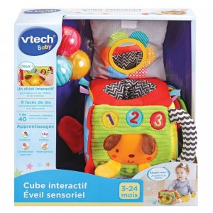 Cube interactif éveil sensoriel Vtech