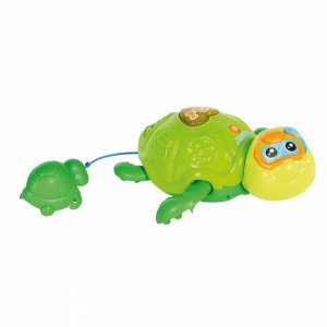 Jouet de bain maman tortue et son bébé nageur Vtech