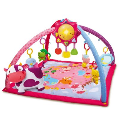 Tapis d'éveil lumi des p'tits copains rose