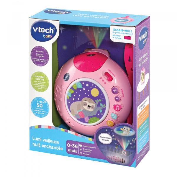 Veilleuse lumi nuit enchantée rose Vtech