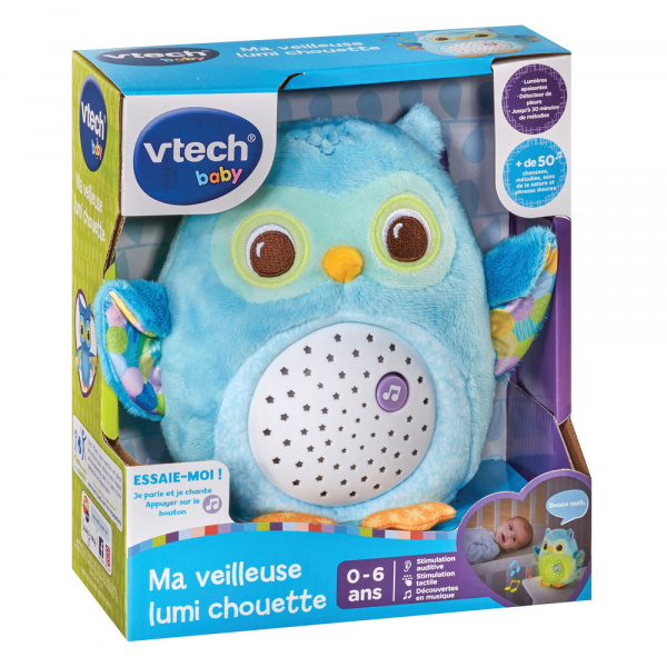 Veilleuse ma lumi chouette bleu Vtech