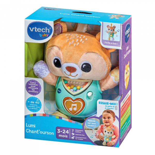Peluche musicale lumi chant'ourson Vtech