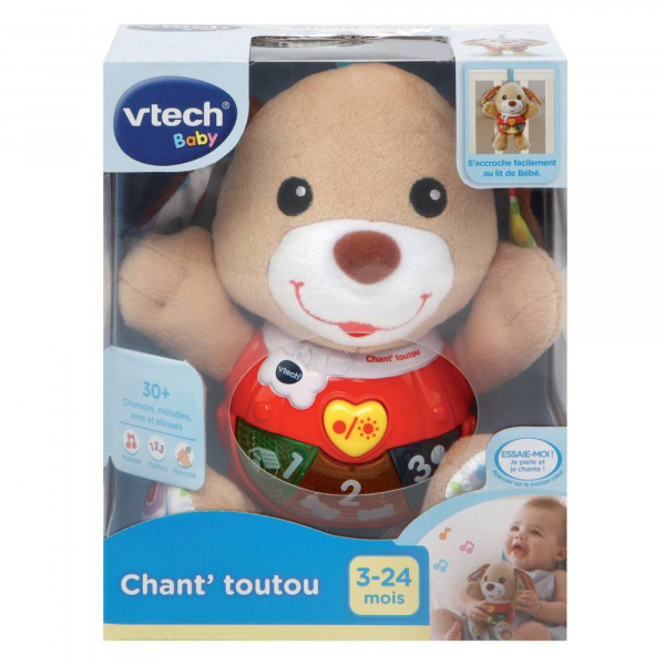 Peluche musicale chant'toutou brun Vtech
