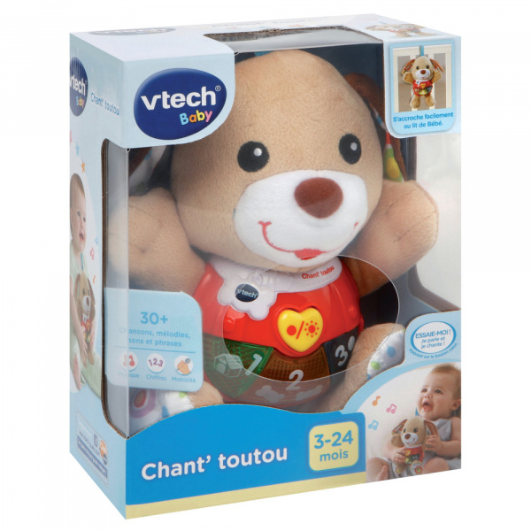 Peluche musicale chant'toutou brun Vtech