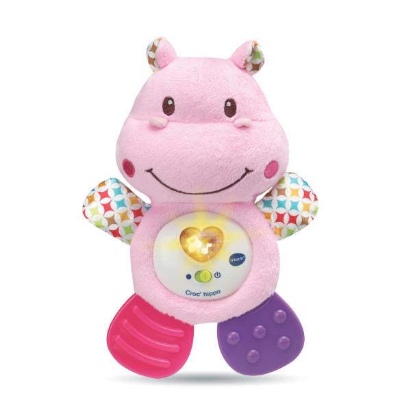 Peluche musicale croc'hippo rose Vtech