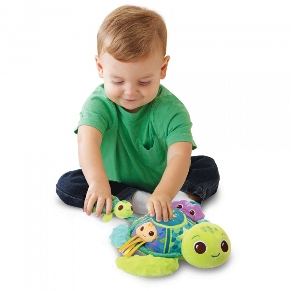 Peluche d'activité juju, maman tortue éveil des sens Vtech