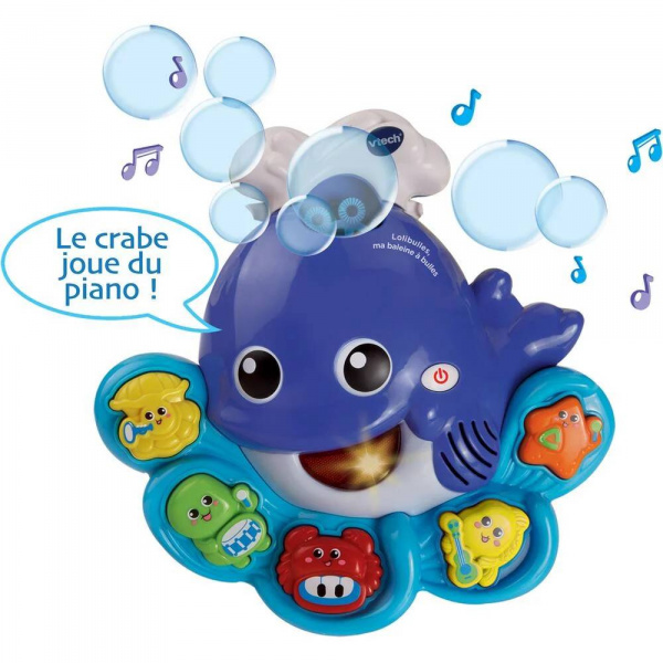 Jouet de bain lolibulles ma baleine à bulles Vtech