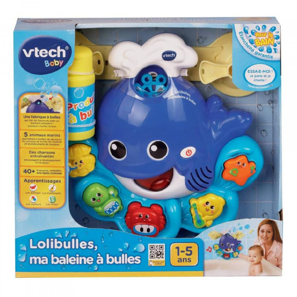 Jouet de bain lolibulles ma baleine à bulles Vtech