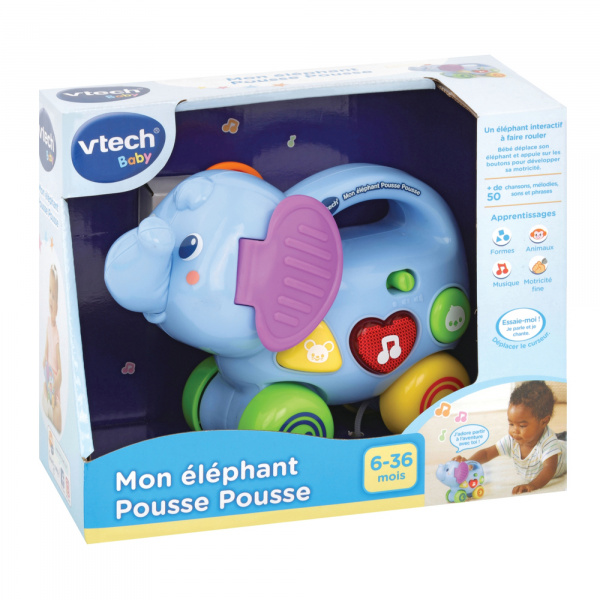 Jouet musical mon éléphant pousse pousse Vtech