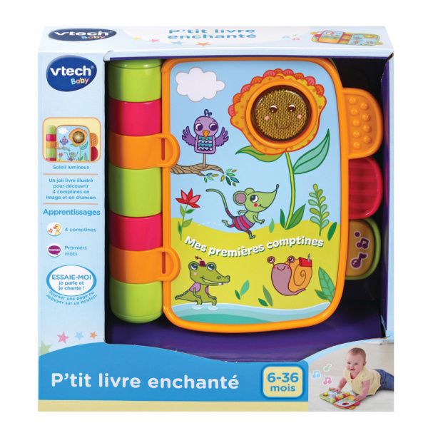 Livre musical enchanté mes premières comptines Vtech