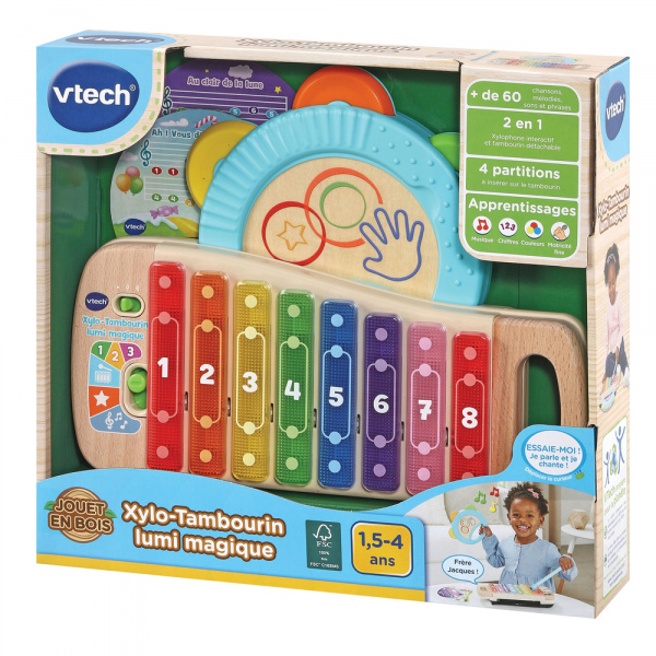 Xylophone et tambourin lumi magique Vtech