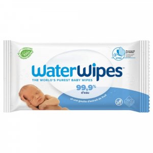 Lingettes bébé 100% naturelles - 60 lingettes Waterwipes