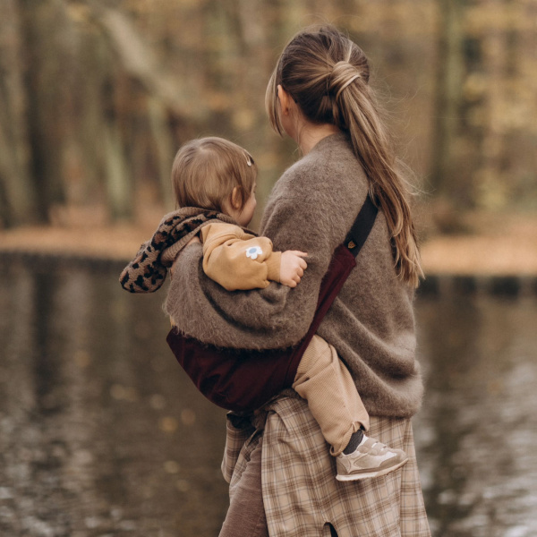 Porte-bébé enfant bordeaux merlot Wildride