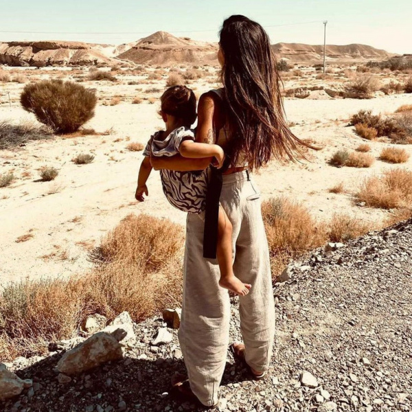 Porte-bébé enfant marron zebra Wildride