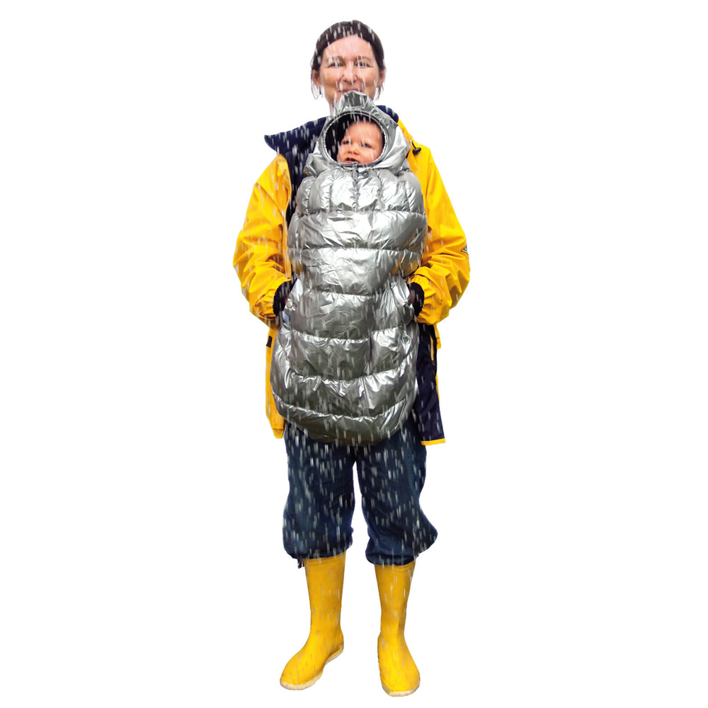 Cape pour porte bébé carryboo gris de B+b Cape pour porte bébé carryboo gris de B+b