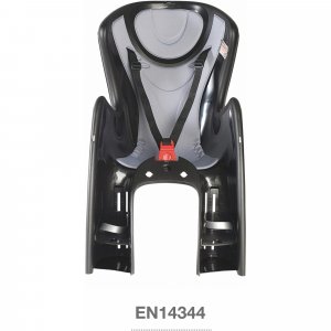 Siège arrière de vélo pour bébé noir et gris Okbaby
