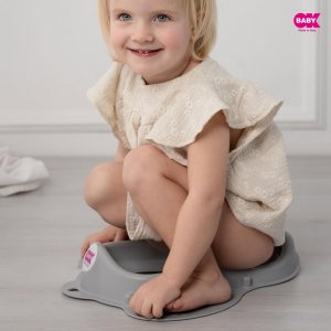 Pot magic potty facilitant le transit intestinal gris Okbaby
