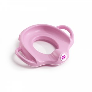 Réducteur de toilette sofa avec protection anti-éclaboussure rose Okbaby