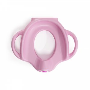 Réducteur de toilette sofa avec protection anti-éclaboussure rose Okbaby