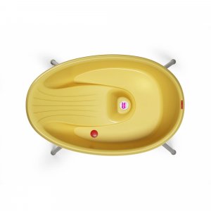 Baignoire belle avec support de baignoire yellow Okbaby