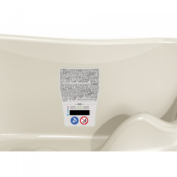 Baignoire onda blanc beige Okbaby