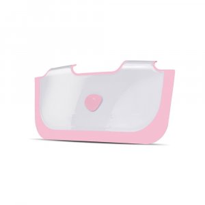 Réducteur de baignoire blanc et rose Babydam