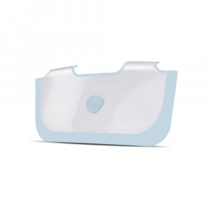 Réducteur de baignoire blanc et bleu Babydam