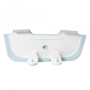 Réducteur de baignoire blanc et bleu Babydam